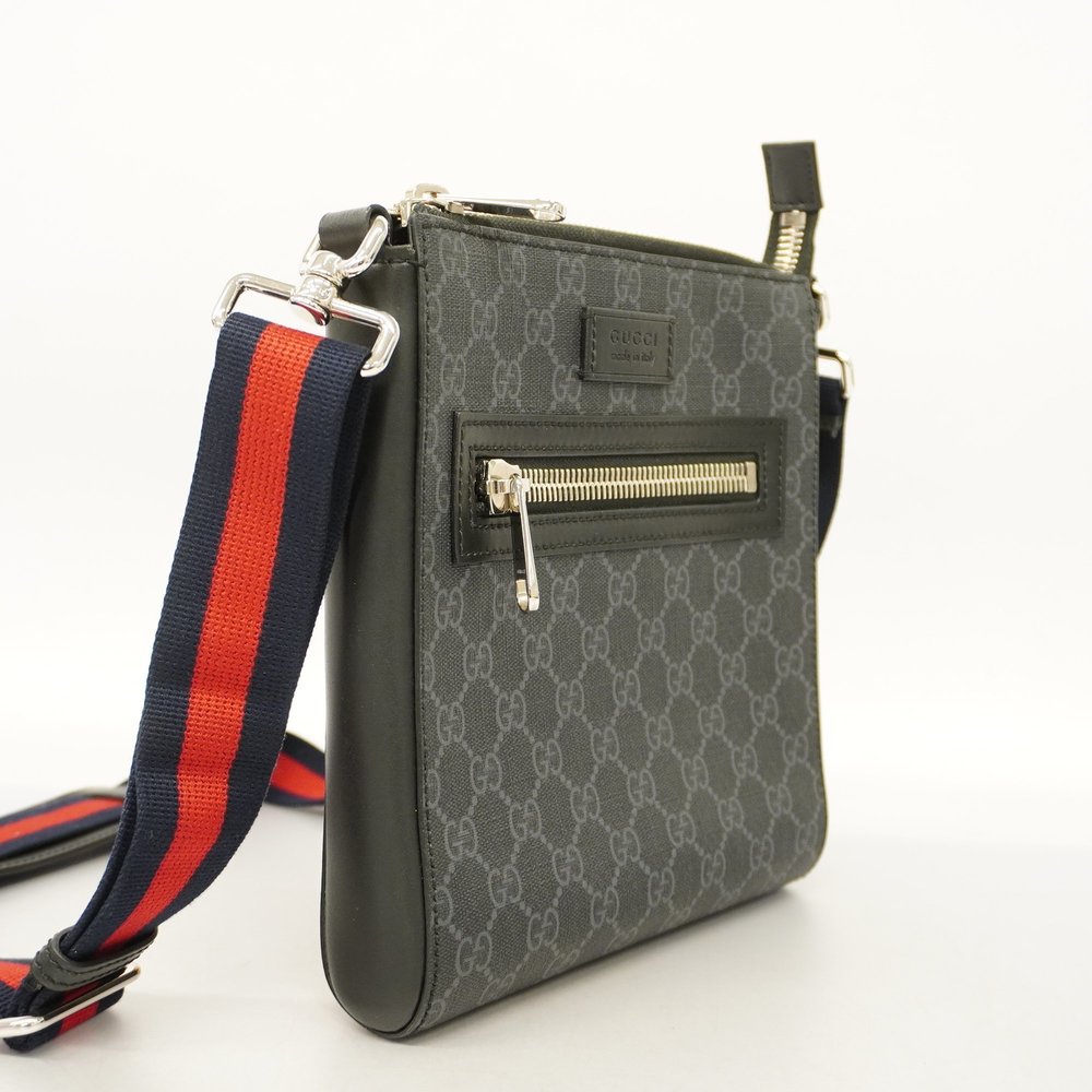【3ce5526】Auth Gucci Sherry Line Shoulder Bag 523599 Men's GG Supreme,Leather - Picture 2 of 11